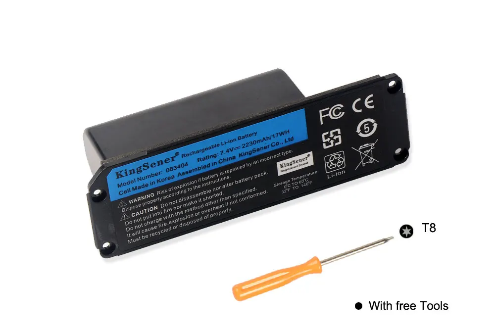 Kingsener 061384 061385 061386 063404 063287 Батарея Для BOSS SoundLink Mini Я Bluetooth Динамик Перезаряжаемые Батарея 7,4 V 17WH