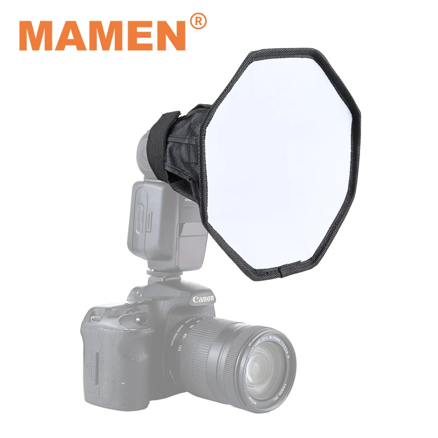 Восьмиугольный рассеиватель MAMEN 20 см складной студийный софтбокс для камер Canon