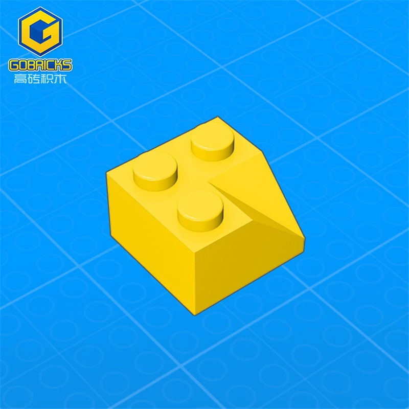 [Gobrick] GDS-721 строительный блок (№ 3046) склон кирпичной кладки 2x2 45 Черепица С вогнутым