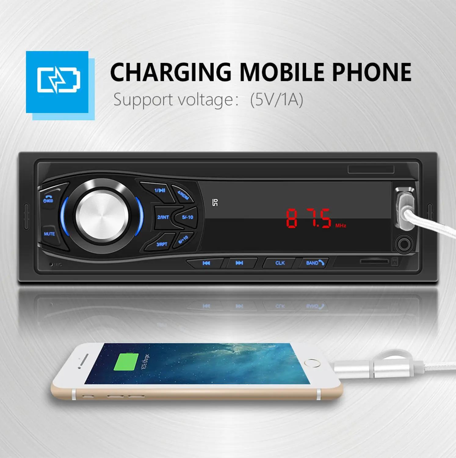 

Radio automotivo Single 1 DIN Car Stereo MP3 Player FM Radio AUX TF Card U Disk Head Unit In Dash Digital Media Receiver