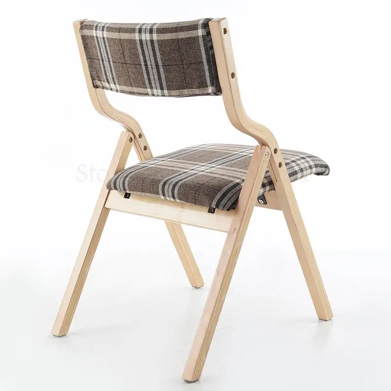 Твердый деревянный складной стул простое офисное кресло стол домашний для