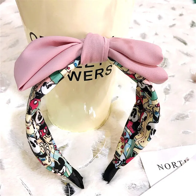 

Fashion hair accessories cute cartoon Double big bowknot hair hoop headband versatile women girl hairbands