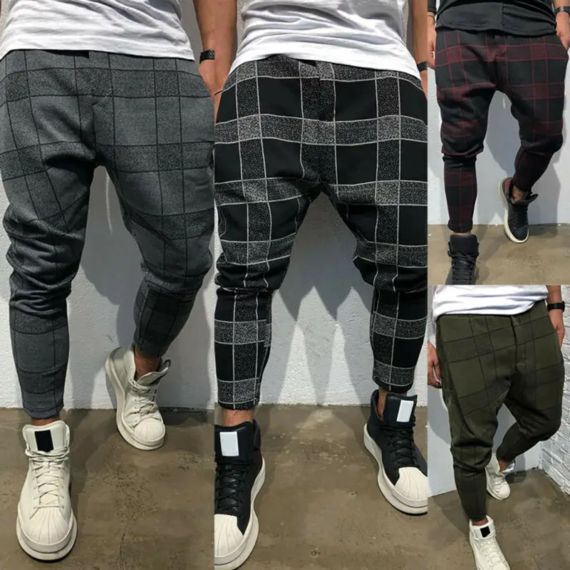 

The New Four Season Men Casual Splicing Trend Street Wear Fashion Outdoor Loose Pants