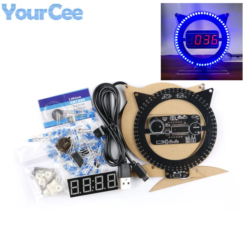 Набор светильник ных часов с контролируемой температурой креативный будильник в