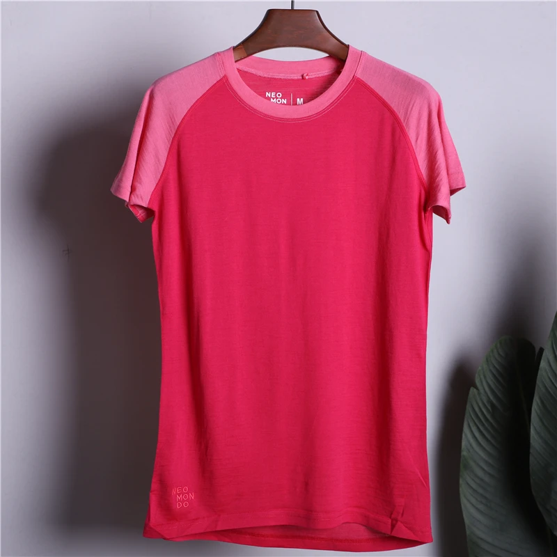 Женская футболка из мериносовой шерсти дышащая 100% размеры S XL 160 г|Футболки| |