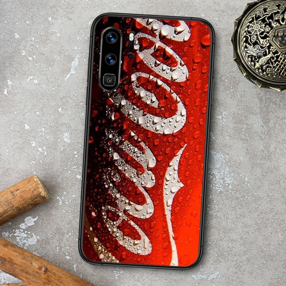 

Soda Colai Phone Case For Huawei P Mate Smart 10 20 30 40 Lite Z 2019 Pro black Waterproof Soft Back Trend Funda Tpu Shell