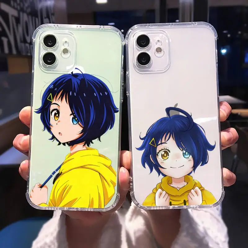 

Wonder Egg Priority Ai Kawaii Phone Case For iphone 13 12 11 8 7 plus mini x xs xr pro max Transparent soft