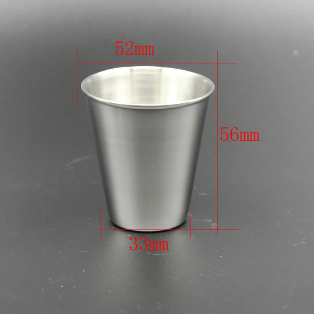 

4pcs/Set Cup With Leather Bag Stainless Steel Wine Drinking Shot Glasses Barware Cups For Camping Fishing Pesca Holiday Picnic