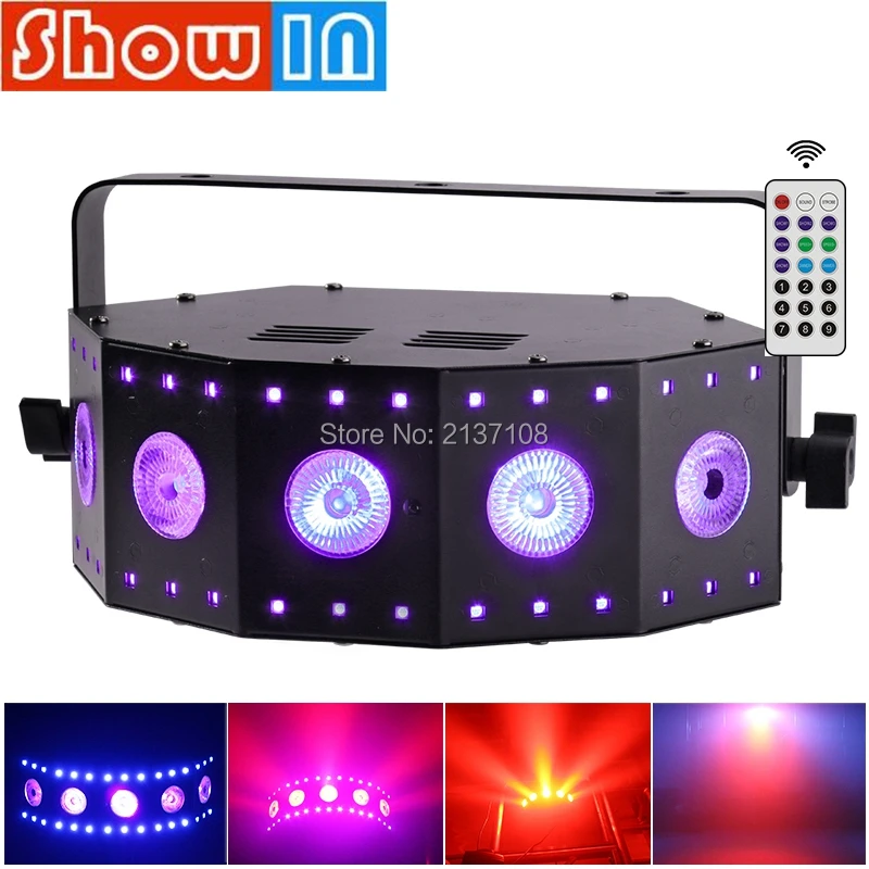 SMD светодиодный светильник с эффектом смывания света RGB + UV DMX512 Luz DJ Disco вечерние