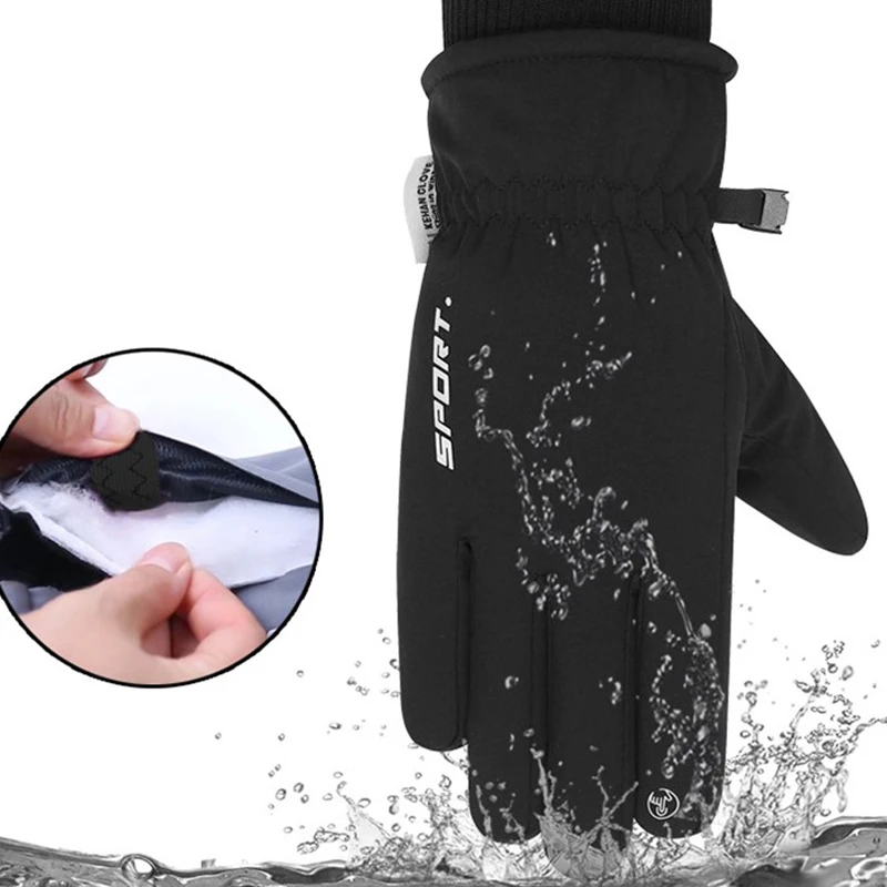 

1pair Waterproof Winter Warm Gloves Snow Ski Glove Snowboard Touch Screen