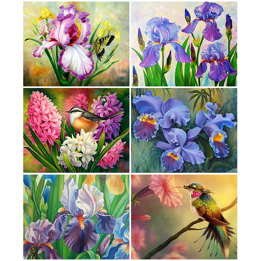 

Full Square/Round Drill 5D DIY Diamond Painting "Birds and Flowers" Embroidery Cross Stitch Home Decor Gift