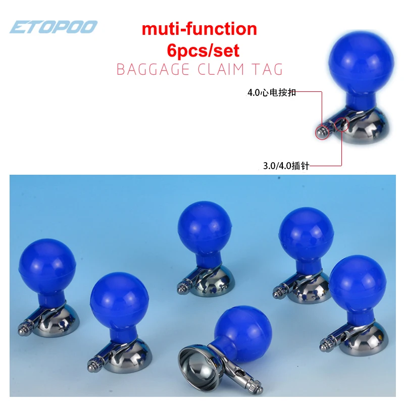 6 шт./лот Многофункциональный взрослый ЭКГ/ЭКГ электрод Ag/AgCl грудной всасывающий