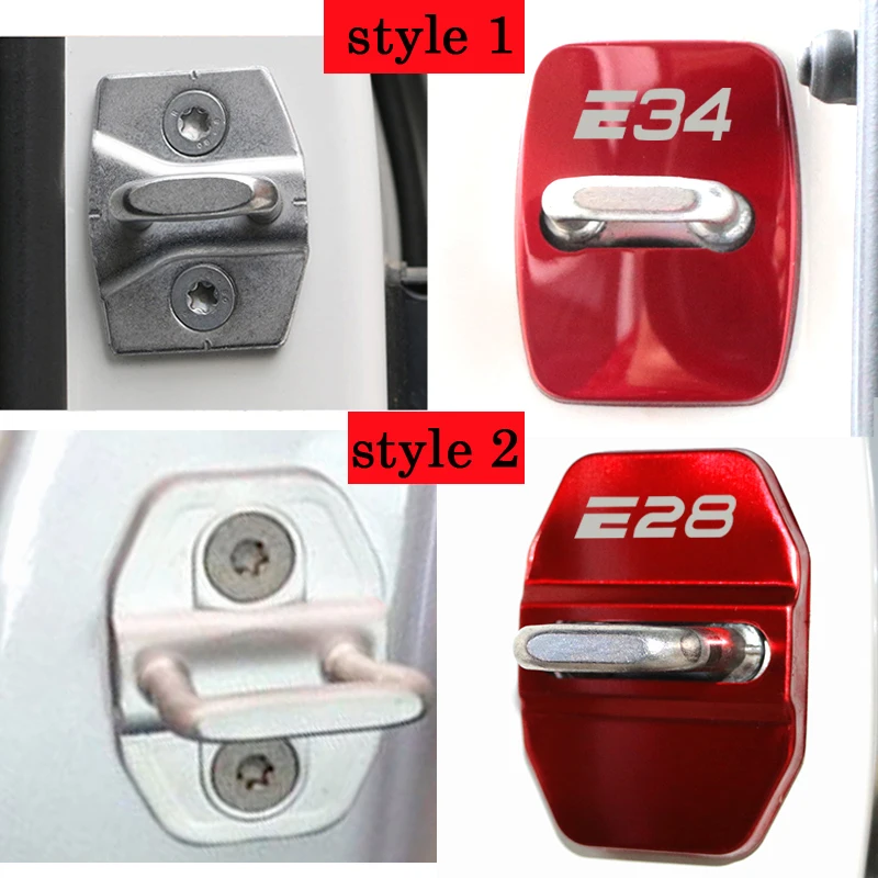 Автомобильный Стайлинг Авто Дверной замок защитный чехол с пряжкой для BMW E28 E30 E34