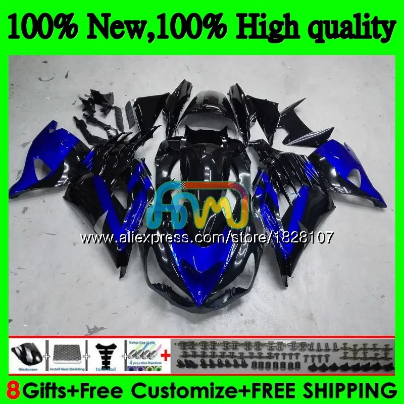 

Injection For KAWASAKI ZZR1400 ZX 14R ZX-14R 24BS.17 ZX14R 12 13 Blue black 14 15 16 17 2012 2013 2014 2015 2016 2017 Fairing