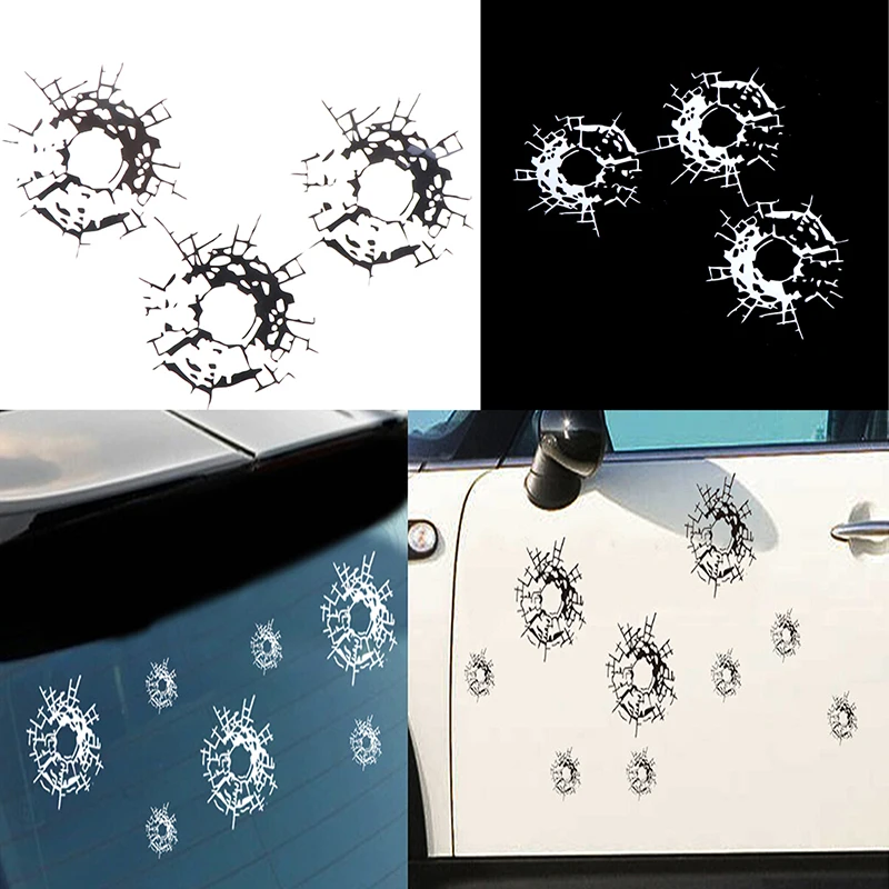 19 см * 14 пуль Стекло художественные виниловые наклейки на машину авто Стайлинг
