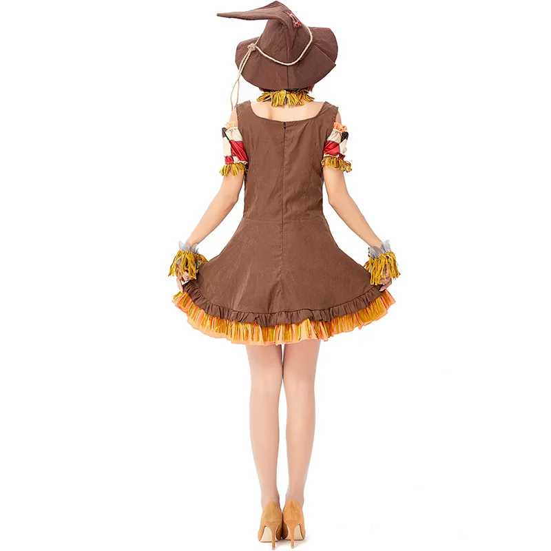 Новый костюм колдуньи клоуна Волшебник унции чучело сценический на Хэллоуин