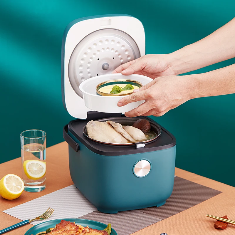 

2.5L Fully Automatic Electric Cooking Pot Home Portable Rice Cooker Electric Food Warmer Intelligent Soup Yogurt Cake Porridge