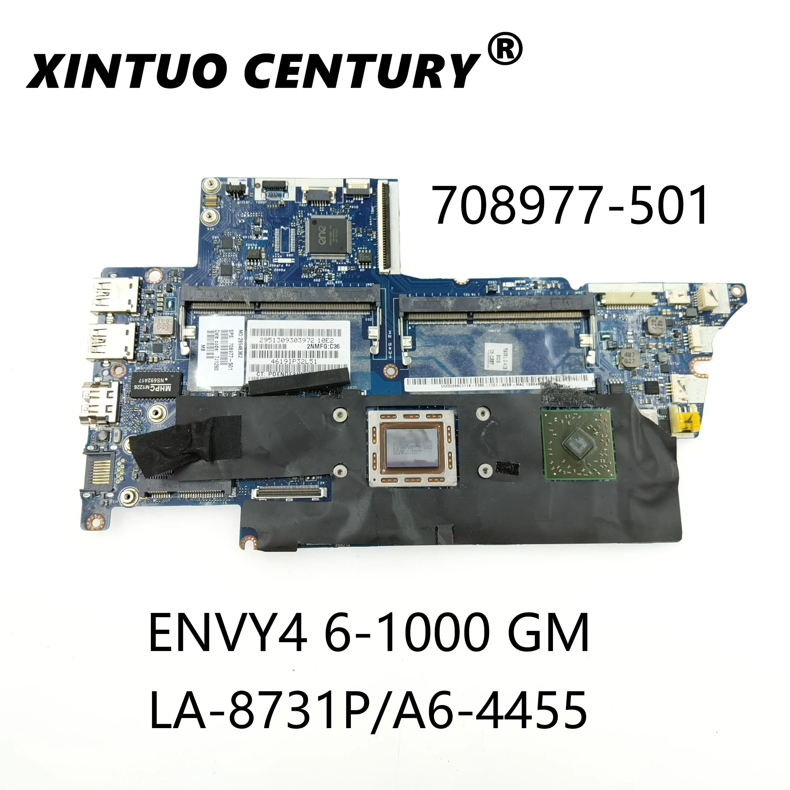 

708977-501 FOR HP ENVY4 ENVY6-1100 Motherboard A6-4455M 100%Tested working ok