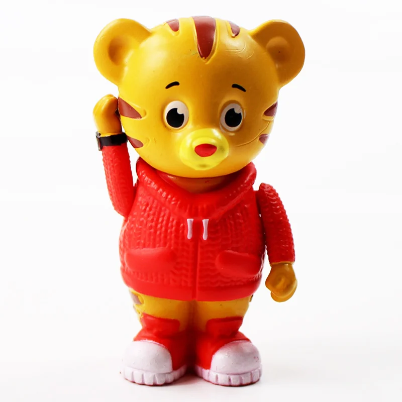 5pcs/lot Creative Tiger Daniel Figure Toys PVC Neighborhood Removable Model Katerina Cat For Girls Boys Christmas Gif | Игрушки и хобби