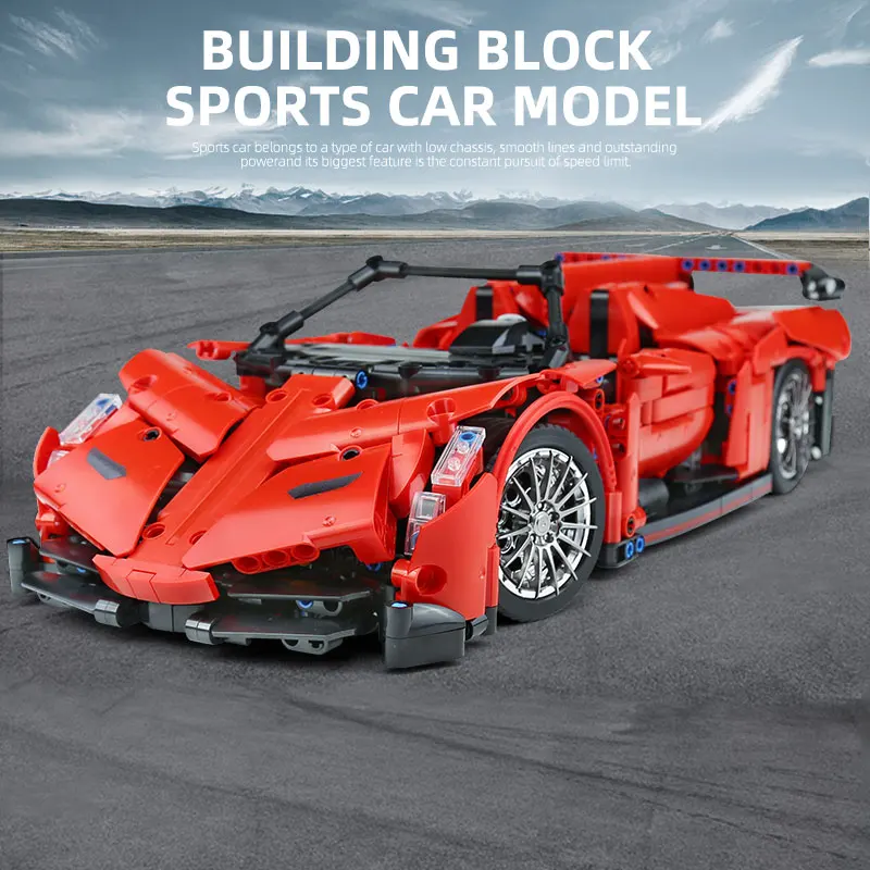 Ешина 1:14 высокотехнологичного автомобиля MOC 10559 Lamborghinisd Venenosd Roadster гоночный
