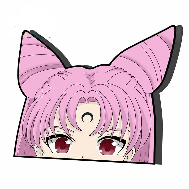 

Moon Princess Peeker Car Stickers and Decals Vinyl Car Wrap Waterproof Refrigerator Walls Doors and Windows Yacht SUV Decoration