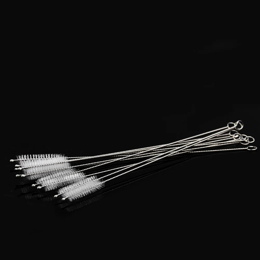 5 шт. Нержавеющая сталь соломенная щетка для чистки рыбы трубка цистерны кисти