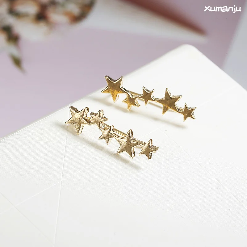 

Earrings Fashion Simple Trendy Star Earrings Exquisite Creative Five Pointed Star Ear Clip Earrings Women's Popular Jewelry Gift
