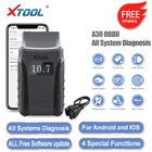 Считыватель кодов XTOOL Anyscan A30, сканер для полной диагностики автомобиля, OBD2 для сброса масла EPB, бесплатное автомобильное программное обеспечение, бесплатное обновление