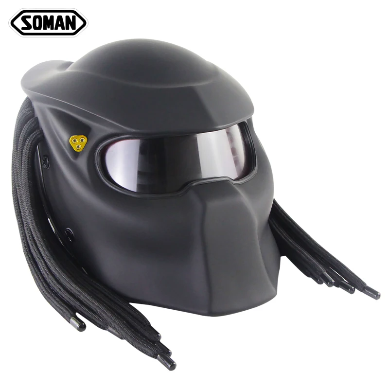 Мотоциклетный шлем Predator на заказ Стекловолоконный в горошек мотоциклетные