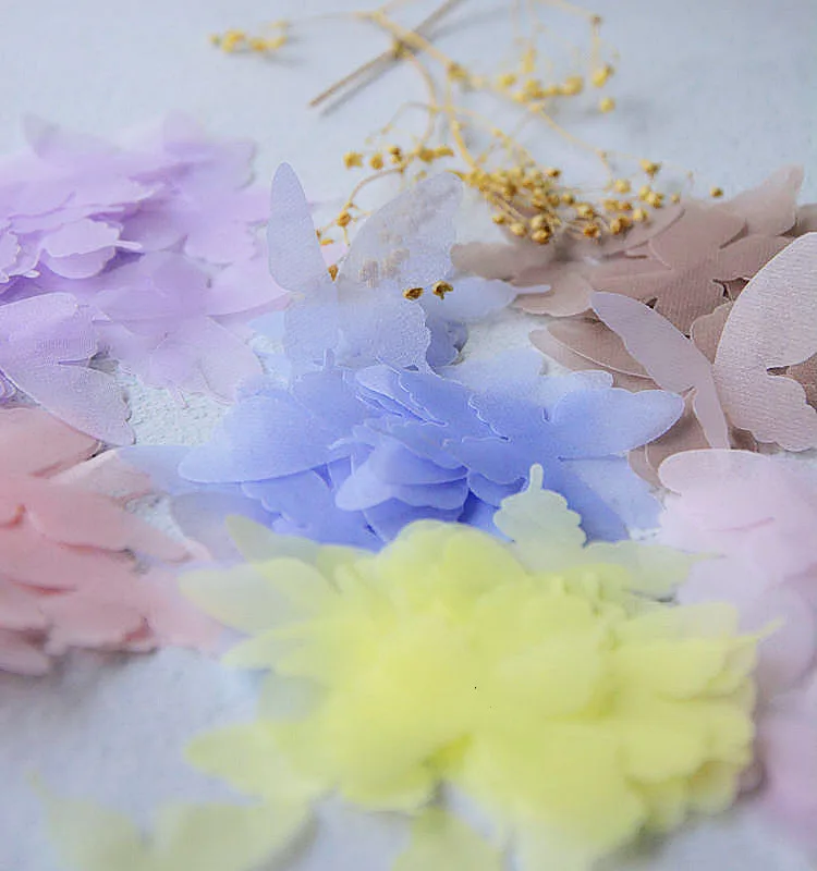 50Pieces/pack Tulle butterfly diy material Bridal headwear earrings wedding dress veil accessories RS3063 | Дом и сад