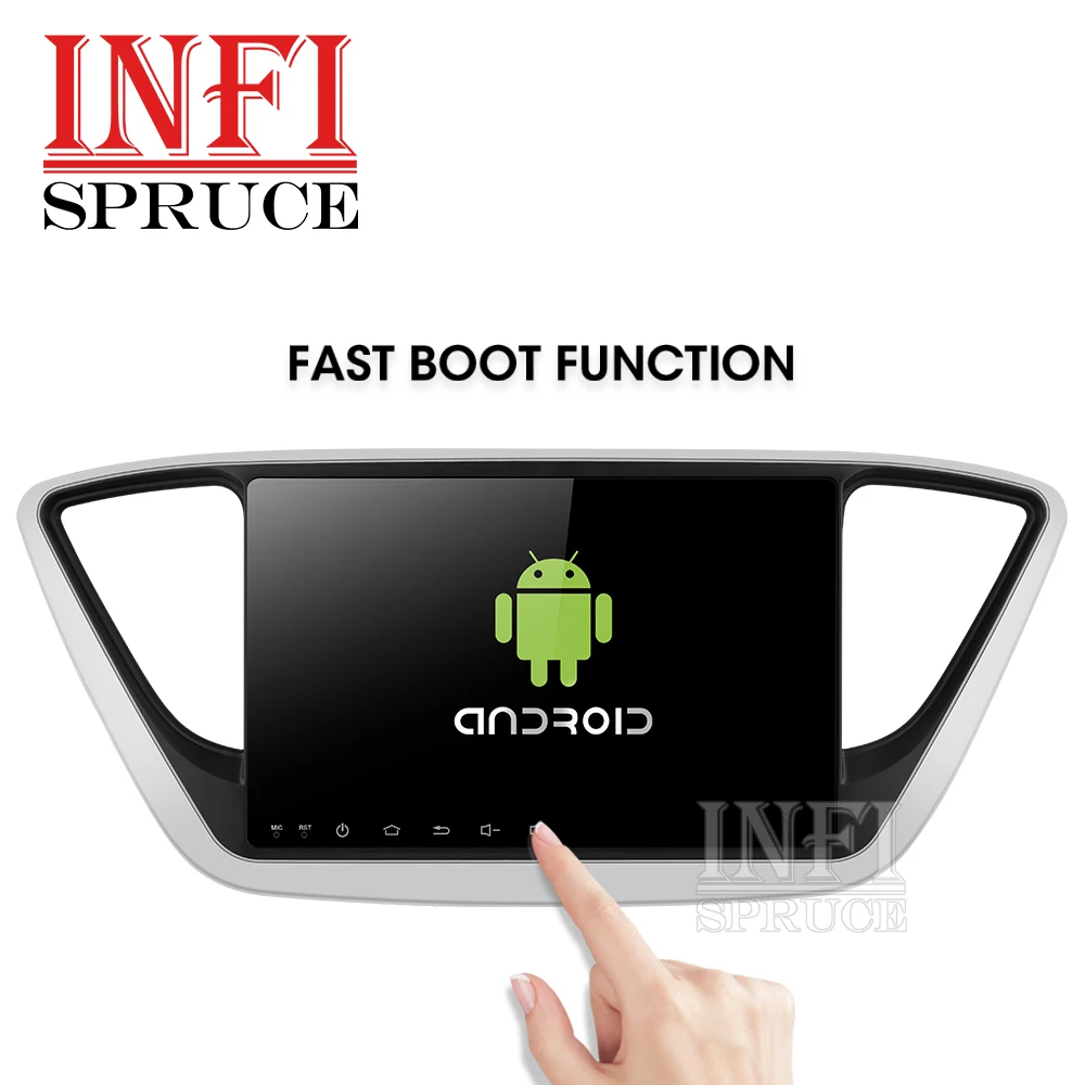 Автомобильный DVD GPS 32G PX30 infispruce для Hyundai Verna Solaris 2017 9 &quotAndroid 0 головное устройство ПК