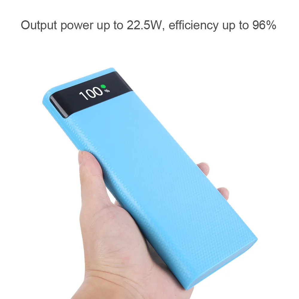 QC4 5 В/4 а DIY 8X18650 чехол для аккумулятора коробка хранения двойной Micro USB Type C внешний