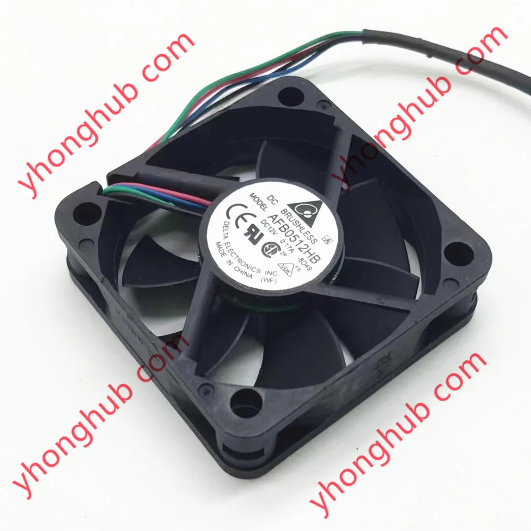 4-проводной вентилятор охлаждения сервера Delta Electronics AFB0512HB 8D49 DC 12 В 0.17A 50x50x15 мм