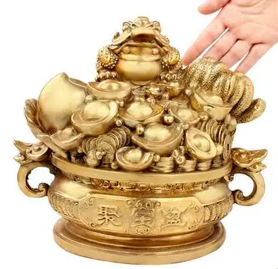 Медная жаба в форме персика маньтоу золотые украшения Рог изобилия бергамот Руи