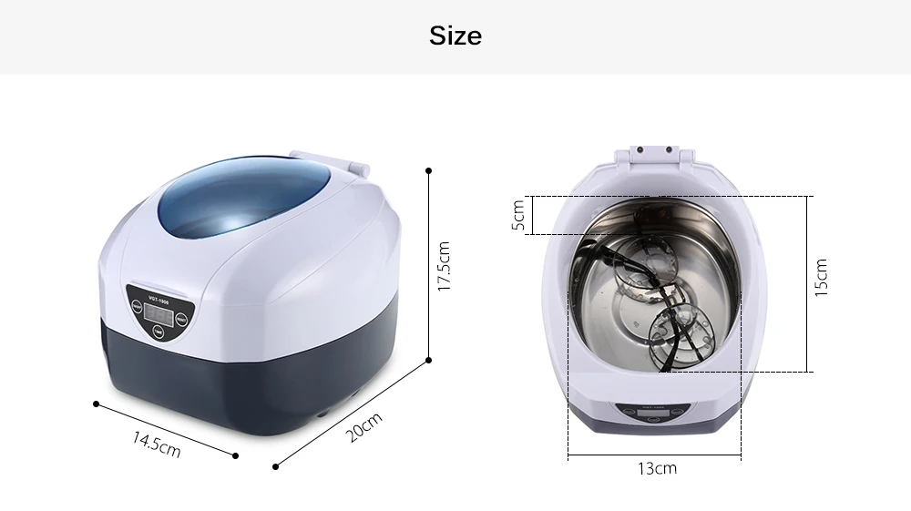GTSONIC 1400 мл ультра Соник Очиститель таймер для ванны ювелирные изделия кисти очки Маникюр камни резаки Стоматологическая бритва части ультразвук