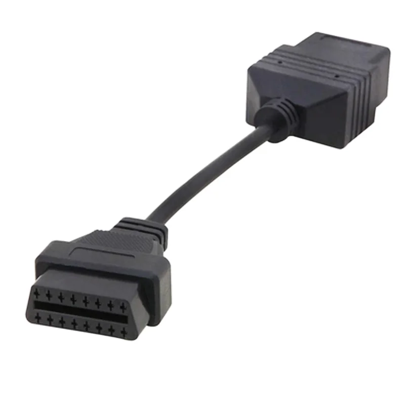 OBD 17 Pin 17Pin мужской to OBD2 OBDII DLC 16 16Pin Женский адаптер автомобильного