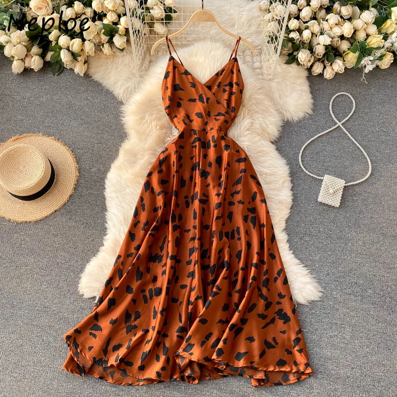 Платье Neploe женское длинное с винтажным принтом праздничное ТРАПЕЦИЕВИДНОЕ