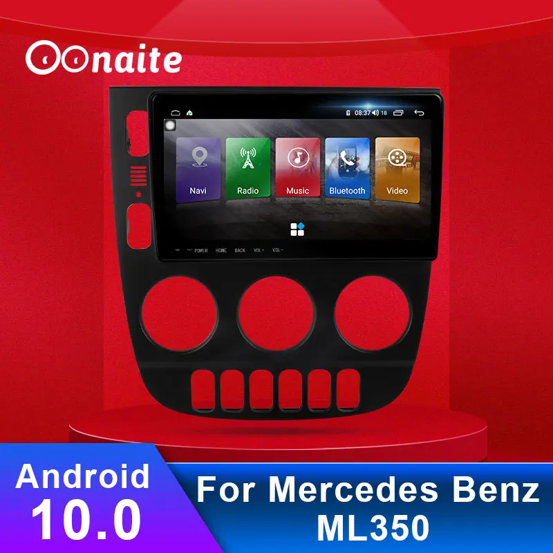 

Мультимедийный видеоплеер Oonaite, 9,66 дюйма, Android 10, USB, для Mercedes Benz ML 350, 2005