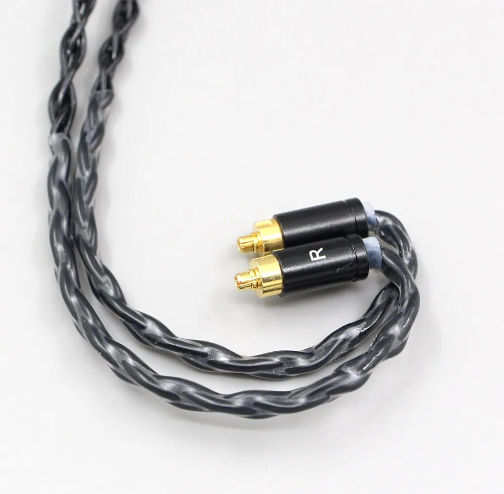 LN006594 3 5 мм 2 4 XLR 8 ядер посеребренный OCC черный кабель для наушников Dunu dn 2002|Кабели