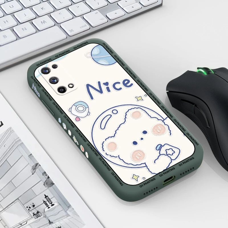 

For Realme X7 PRO X7 Max 5G X7 pro Ultra Case with Bear and rabbit back cover Cartoon casing