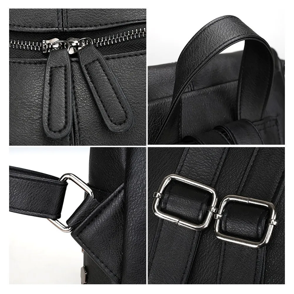 Herald Модный женский рюкзак одноцветные женские сумки на плечо большие