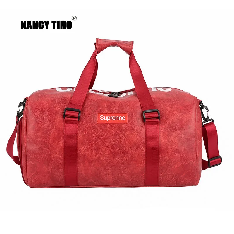 

NANCY TINO Waterproof Fitness Bag Large Capacity Yoga Travel Sports Holding Handbag Dry and Wet Separation Luggage