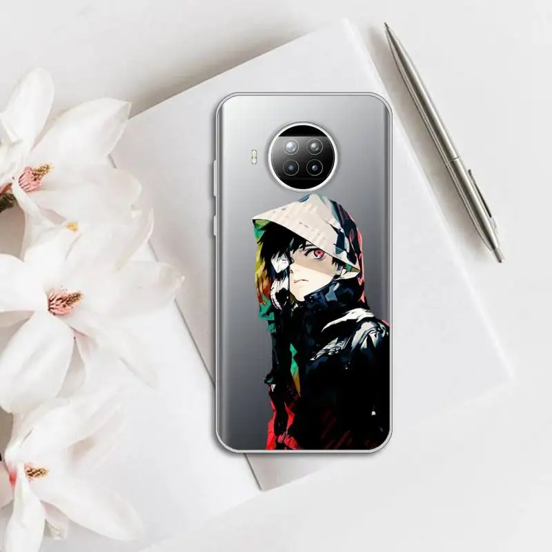 

Cartoon Anime Tokyo Ghoul Kaneki Ken Phone Case Transparent for Xiaomi mi Redmi note 10 t 8 9 pro lite 11 Samsung S 8 9 10 20