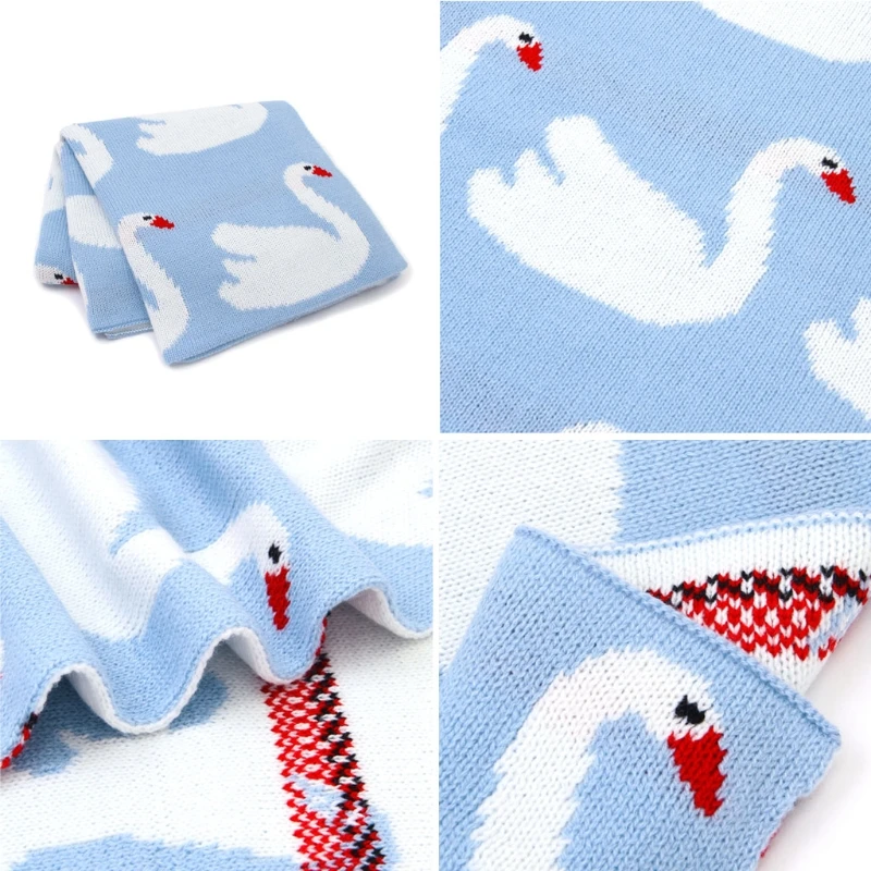 

Baby Blanket Knitted Newborn Swaddle Wrap Super Soft Toddler Infant Bedding Quilt For Bed Sofa Basket Stroller Blankets
