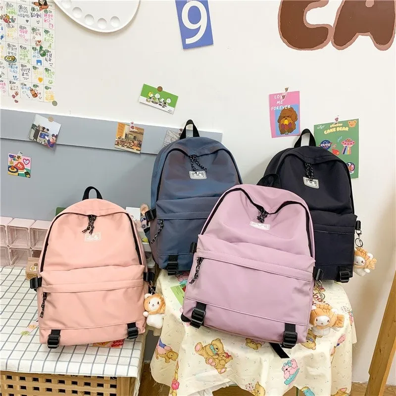 

Fashion Women's Backpack Nylon Waterproof School Backpacks Large Capacity School Bags Backbags For Women Book Bag Travel Bagpack