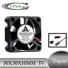 2 шт. Gdstime DC 5 в 30x30x10 мм 3 см Mini Dupont 30 мм 30 мм x 30 мм x 10 мм DC Бесщеточный Охлаждающий вентилятор