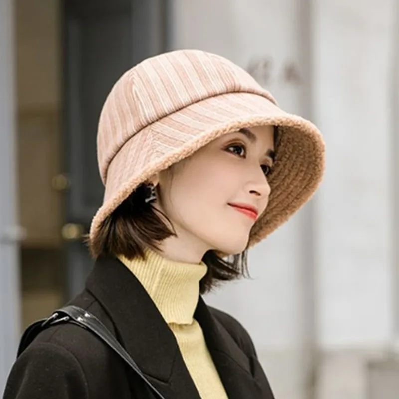 

Novelty Trend Vintage Female All-match ins Cap 2020 Autumn Winter New Women's Bucket Hats Elegant Ladies Retro Hat Chapeau Femme