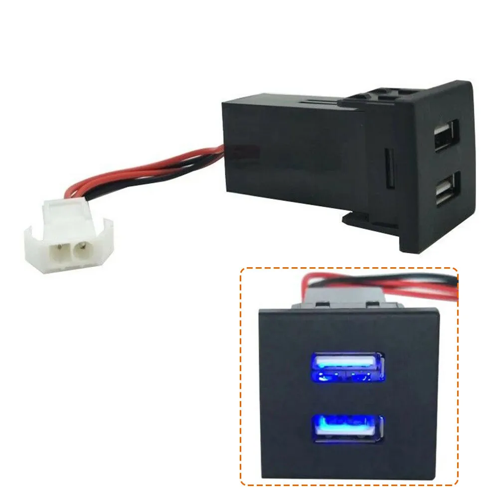 

Автомобильное зарядное устройство с двумя USB-портами, 5 В, 2,1 А + 2,1 А