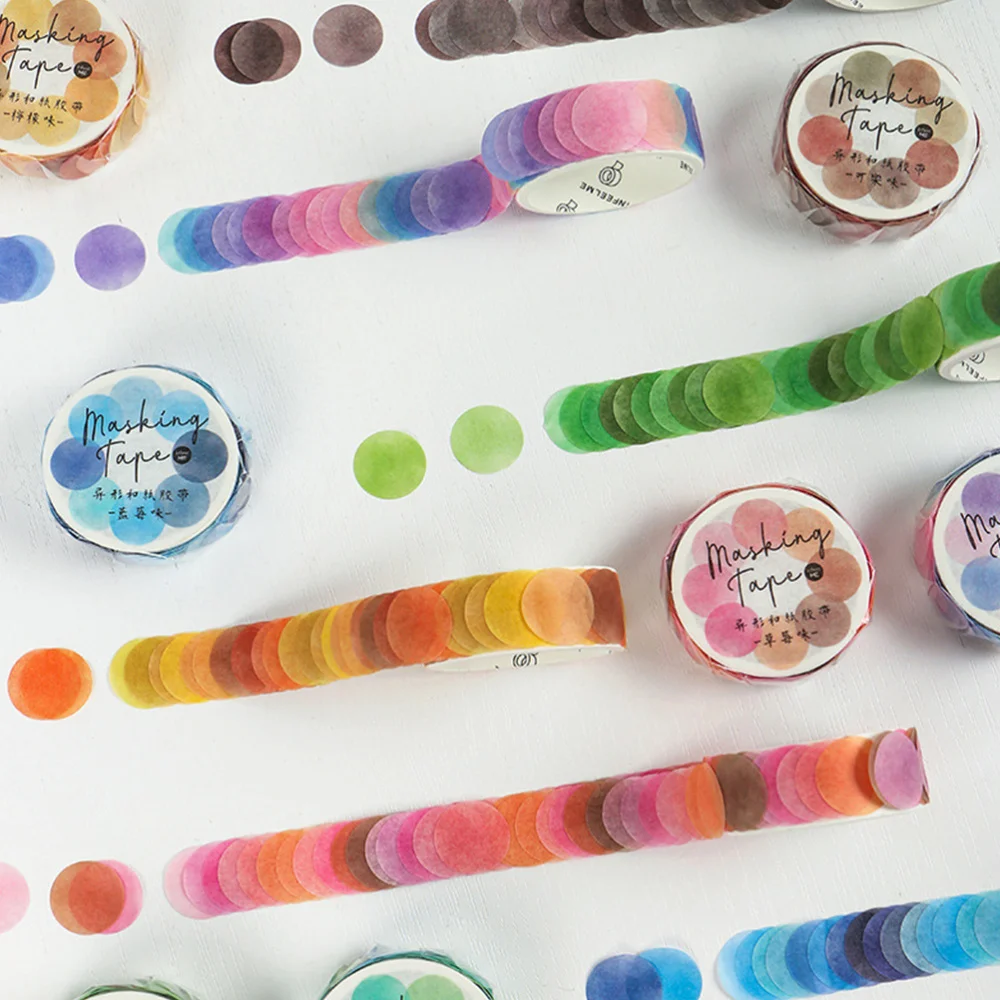 

7 Rolls Colorful Washi Tapes Decorative Sticky Paper Masking Tape (Random Style)