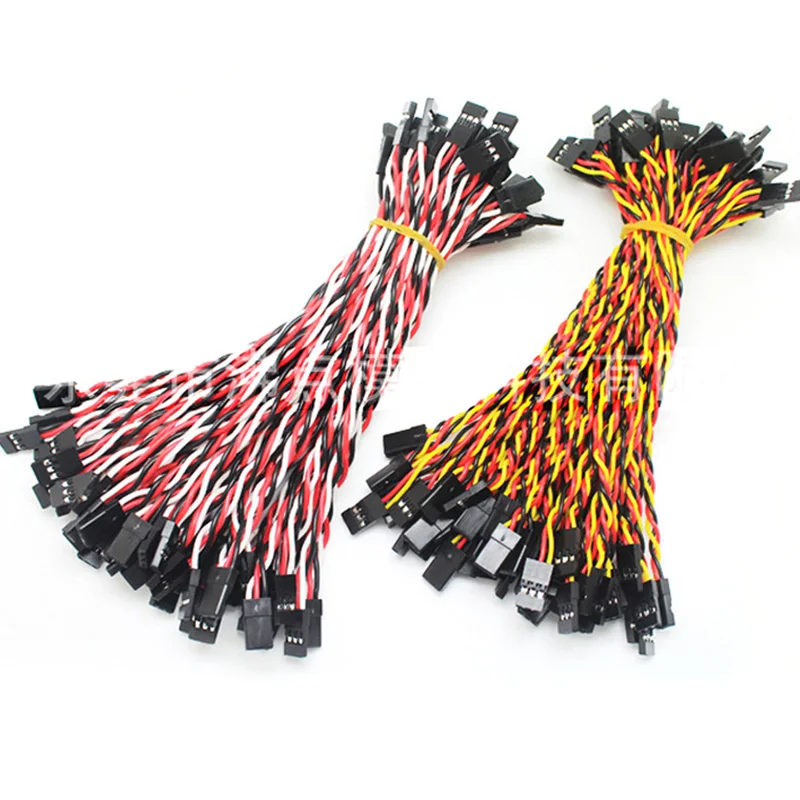 

10pcs 10/15/30/50/100cm Servo Extension Cable 30 / 60coreFor Futaba JR Anti-interference Servo For RC Helicopter Part